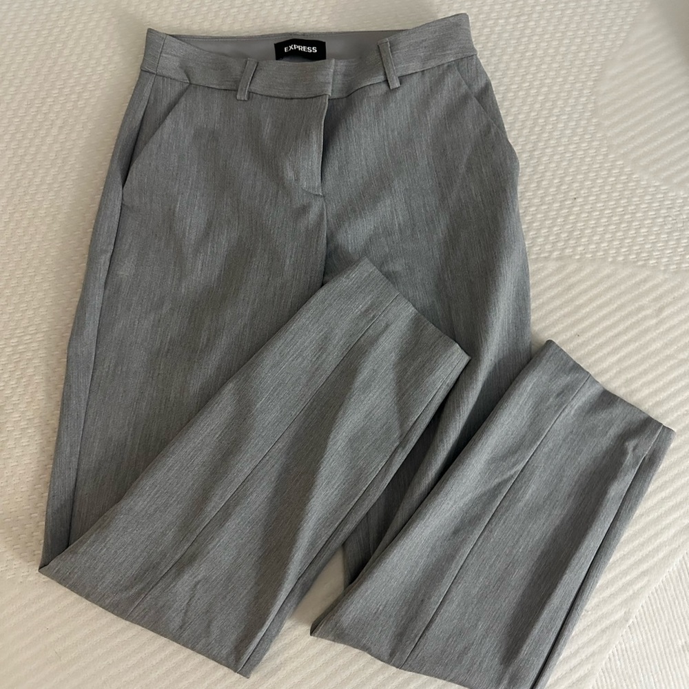 Express Columnist Ankle Mid Rise Dress Pant